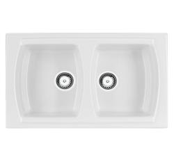 Ausmann Ceramic Crest Dupla Kerámia Fehér Mosogató 860 x 500 mm 1208971133