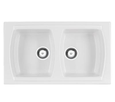 Ausmann Ceramic Crest Dupla Kerámia Fehér Mosogató 860 x 500 mm 1208971133