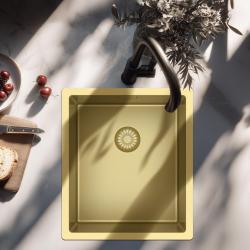 Pure.Sink Exclusivo Arany mosogató 34x40 cm 10mm sugár alulról, lapos építésű és felépített PEX3440-60