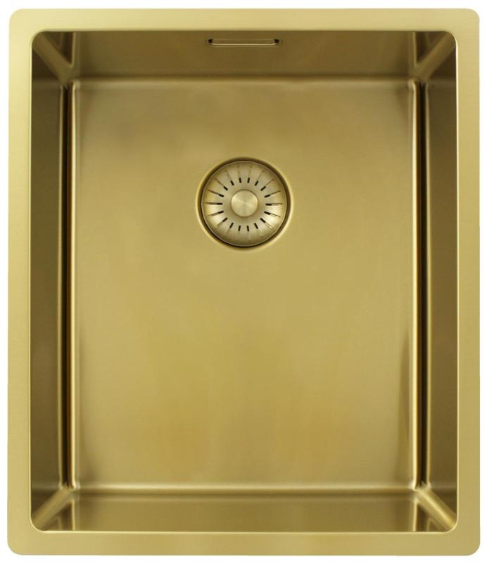 Pure.Sink Exclusivo Arany mosogató 34x40 cm 10mm sugár alulról, lapos építésű és felépített PEX3440-60
