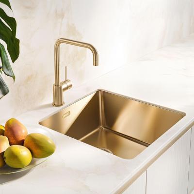 Pure.Sink Exclusivo Arany mosogató 40x40 cm 10mm sugár alulról, laposan és felülről PEX4040-60