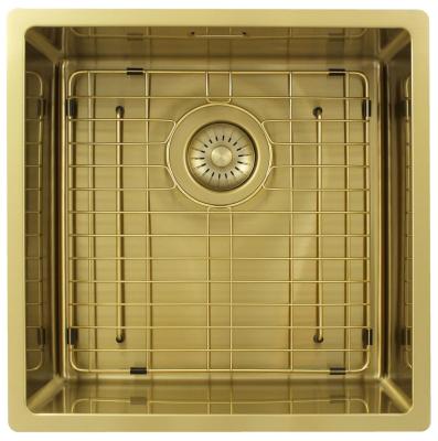 Pure.Sink Exclusivo Arany mosogató 40x40 cm 10mm sugár alulról, laposan és felülről PEX4040-60