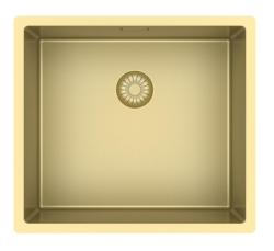 Pure.Sink Exclusivo Arany mosogató 45x40 cm 10mm sugár beépített, lapos beépítésű és felépítő PEX4540-60