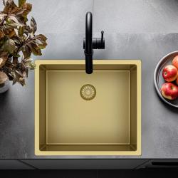 Pure.Sink Exclusivo Arany mosogató 45x40 cm 10mm sugár beépített, lapos beépítésű és felépítő PEX4540-60