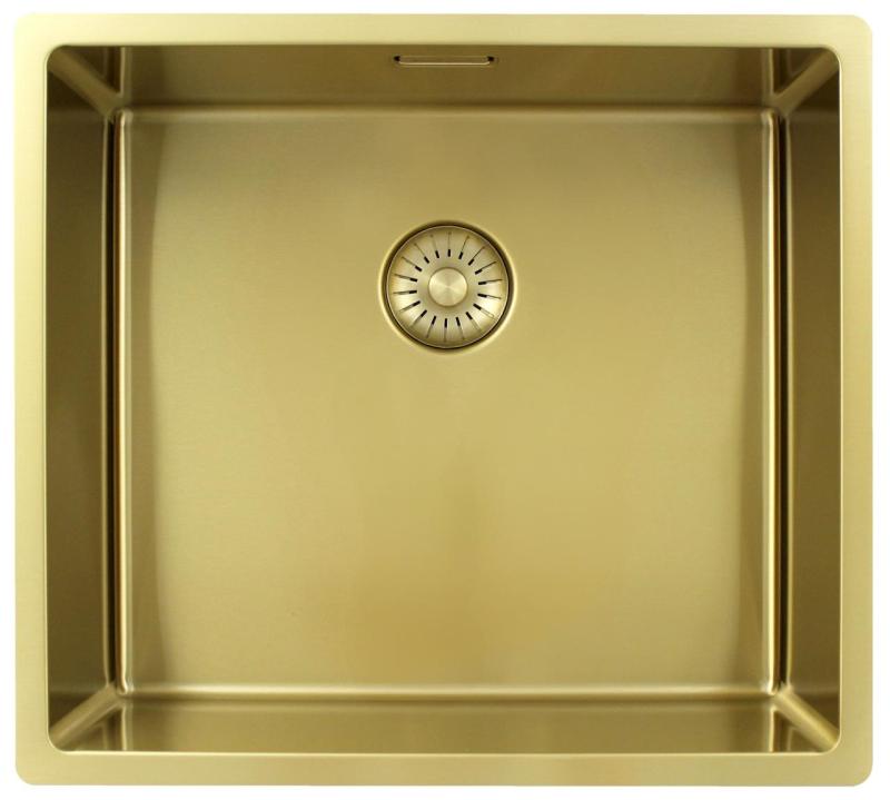 Pure.Sink Exclusivo Arany mosogató 45x40 cm 10mm sugár beépített, lapos beépítésű és felépítő PEX4540-60