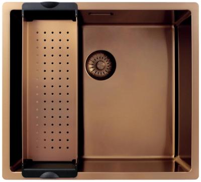 Pure.Sink Exclusivo Réz mosogató 45x40 cm 10mm sugarú alulról, laposan és felülről építve PEX4540-62