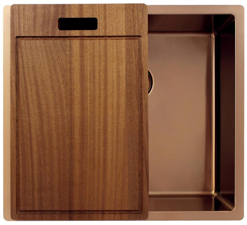 Pure.Sink Exclusivo Réz mosogató 45x40 cm 10mm sugarú alulról, laposan és felülről építve PEX4540-62