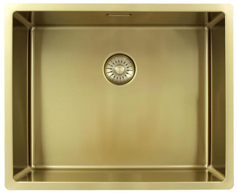 Pure.Sink Exclusivo Arany mosogató 50x40 cm 10mm rádiusz alulról, lapos szerkezet és felület PEX5040-60