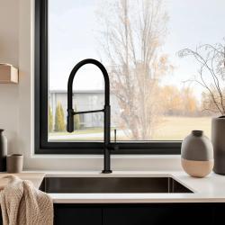 Pure.Sink Exclusivo Gun metal mosogató 50x40 cm 10mm sugárzó alulról, lapos építés és felépítés PEX5040-61