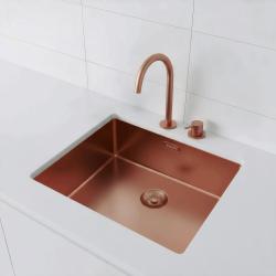 Pure.Sink Exclusivo Réz mosogató 50x40 cm 10mm sugárzó alulról, laposan és felülről PEX5040-62