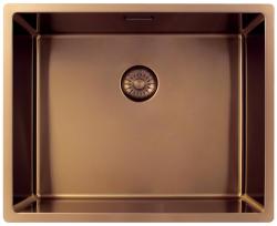 Pure.Sink Exclusivo Réz mosogató 50x40 cm 10mm sugárzó alulról, laposan és felülről PEX5040-62