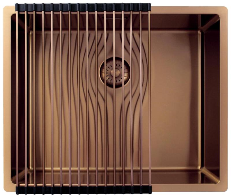 Pure.Sink Exclusivo Réz mosogató 50x40 cm 10mm sugárzó alulról, laposan és felülről PEX5040-62