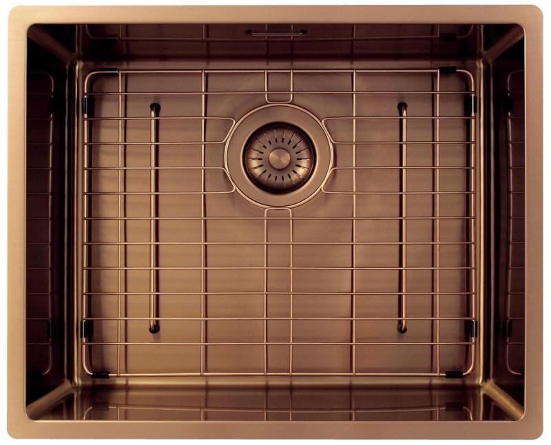 Pure.Sink Exclusivo Réz mosogató 50x40 cm 10mm sugárzó alulról, laposan és felülről PEX5040-62