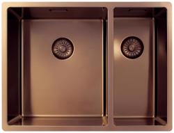Pure.Sink Exclusivo Réz 1,5 másfél mosogató 34+18 cm 10mm sugár PEX341840-62