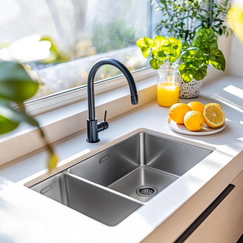 Pure.Sink Exclusivo RVS 1,5 másfél mosogató 18+34 cm 10mm sugár PEX183440-02