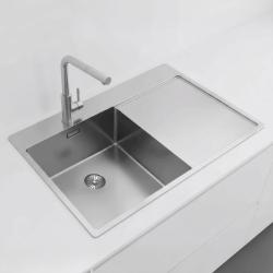 Pure.Sink Exclusivo RVS mosogatómedence csepegtető résszel 78x52 cm Tapwing bal PEX4078LT-02