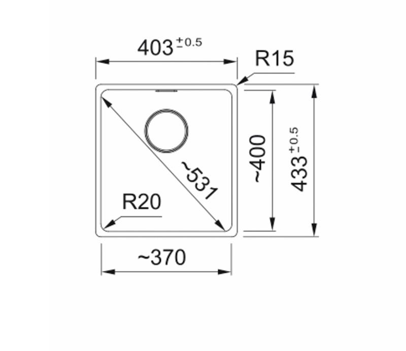 Franke Maris MRG 210-37 Fragranite Coffee cream mosogatótál síkbeépítés 135.0725.664