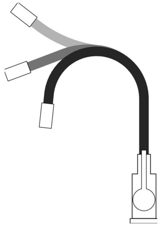 Quadri Bristol arany konyhai keverőcsap flexibilis fehér kifolyóval 1208971408