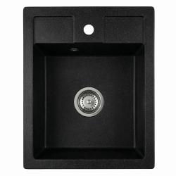 Graniteland Prest Granit Arduin keménykő megjelenésű mosogató Tapwing csaplyukkal felépítés 400x500mm rozsdamentes acél dugóval 1208971420