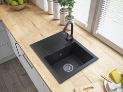 Graniteland Nex Granit Arduin keménykő megjelenésű mosogató csepegtető résszel 574x464 mm 1208971426