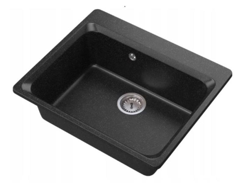 Graniteland Vastone Granit Mosogató 619x522 mm Arduin mészkő kinézet Felépítés csaptelepfurattal és rozsdamentes acél dugóval 1208971442