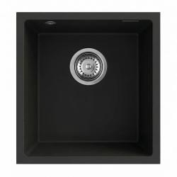 Graniteland Miniva Gránit Mosogató Fekete beépíthető 385x410 mm 1208971450