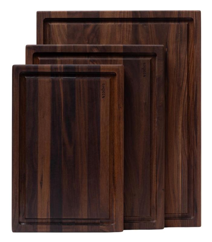 Woodsea Butcher Groove S - Diófa Vágódeszka lécsatornával 45x30 cm 1208971534