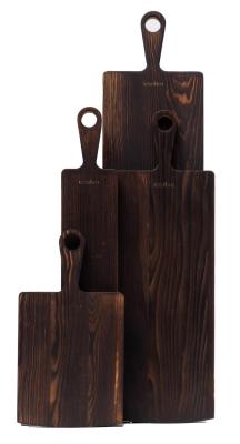 Woodsea Pine Burned S - Fenyőfa vágódeszka 20x38cm 1208971575