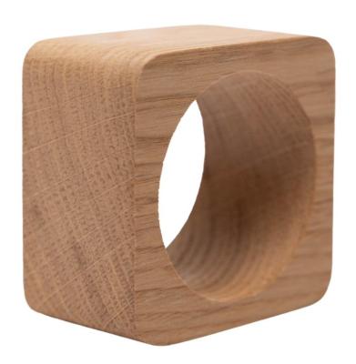 Woodsea Szalvétagyűrű Tölgy - Tölgyfa Szalvétagyűrű 5x5 cm 2 darab 1208971602