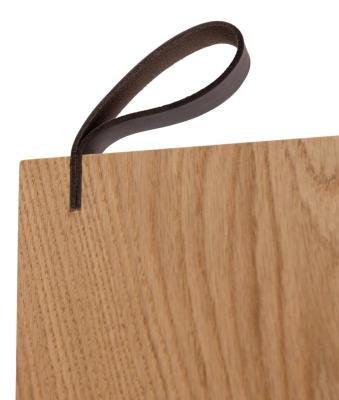 Woodsea Serving S - Tölgyfa szolgálódeszka 55x17 cm bőr fogantyúval 1208971615