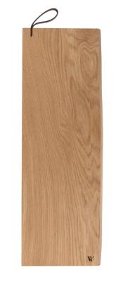 Woodsea Serving S - Tölgyfa szolgálódeszka 55x17 cm bőr fogantyúval 1208971615