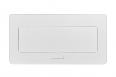 MULTISOFT bútorszerelvény, 2xSHUKO, USB A+C, RJ45, 1,5 m kábel, fehér