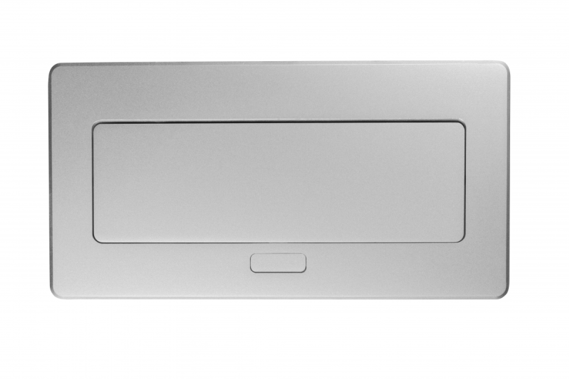 Bútorszerelvény MULTISOFT, 2xSCHUKO, USB A+C, RJ45, HDMI kábel 1,5 m, alumínium