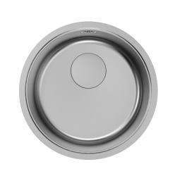 Pure.Sink Rondo Rozsdamentes acél kerek mosogató, síkba süllyesztett, alulról rögzített és felülről rögzített kivitelben, 37 cm, RD375-SS
