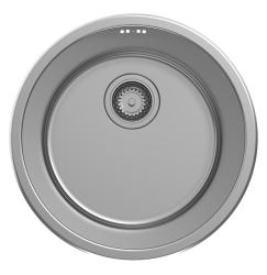 Pure.Sink Rondo Rozsdamentes acél Kerek Mosogató lapra szerelhető, aláépíthető és felépíthető 38 cm PRN38-02