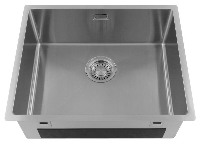 Pure.Sink Luxion Rozsdamentes acél mosogató 50x40 cm, alulról szerelhető, síkba építhető és felülről szerelhető  PLX5040-02
