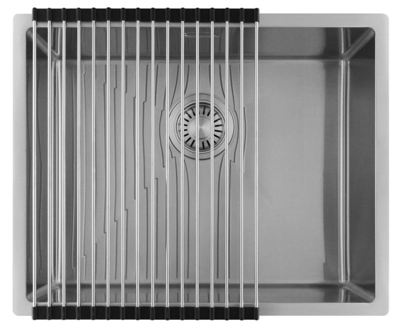 Pure.Sink Luxion Rozsdamentes acél mosogató 50x40 cm, alulról szerelhető, síkba építhető és felülről szerelhető  PLX5040-02