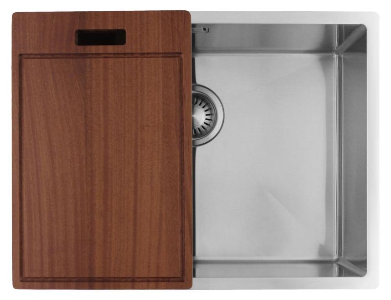 Pure.Sink Luxion Rozsdamentlen acél mosogató 55x40 cm, alulra szerelhető, síkba építhető és felülre szerelhető PLX5540-02