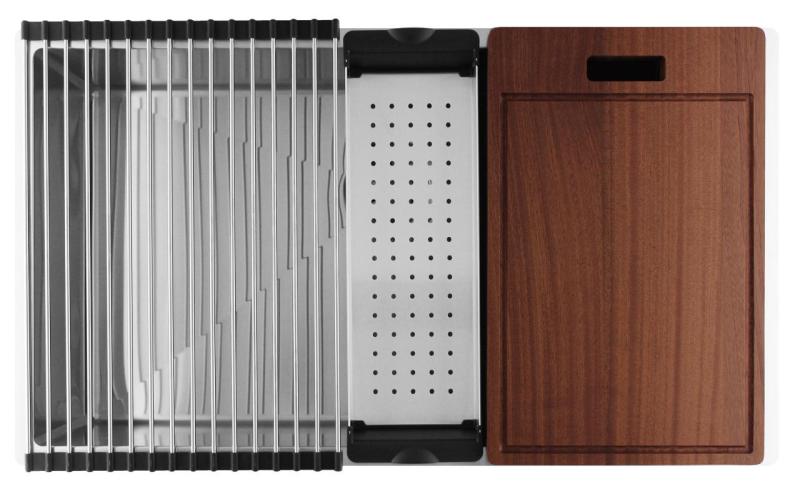 Pure.Sink Luxion Nagy rozsdamentes acél mosogató 74x40 cm, alulról szerelhető, síkba építhető és felülről szerelhető PLX7440-02