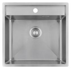 Pure.Sink Luxion Rozsdamentes acél mosogató 51x50 cm Tapwing csaplyukkal PLX5150T-02