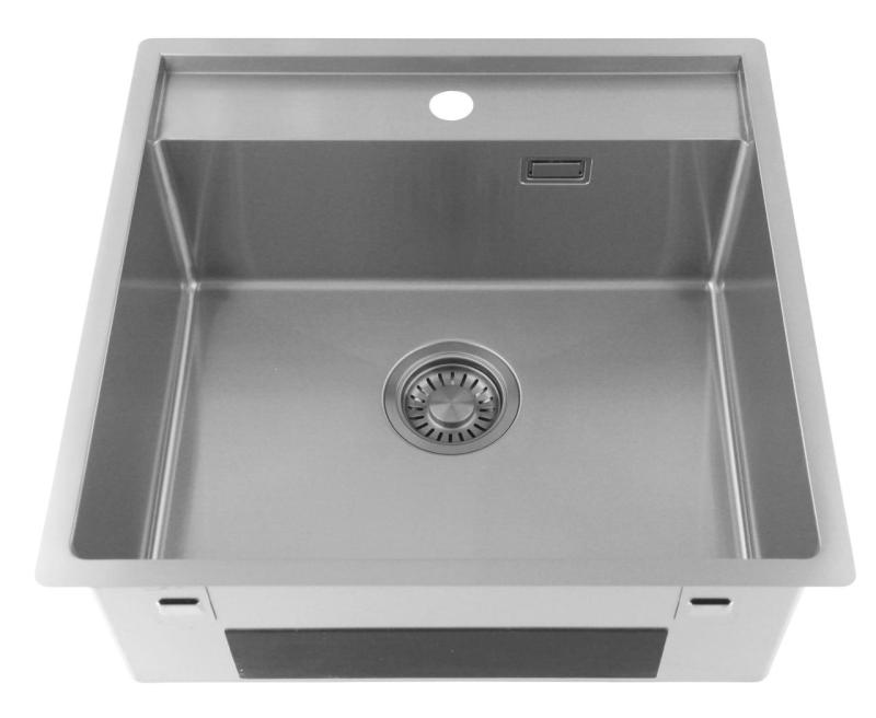 Pure.Sink Luxion Rozsdamentes acél mosogató 51x50 cm Tapwing csaplyukkal PLX5150T-02
