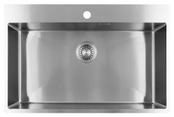 Pure.Sink Luxion Nagy rozsdamentes acél mosogató 78x50 cm Tapwing csaplyukkal PLX7850T-02