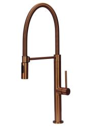 Pure.Sink Luxion Profi réz konyhai csaptelep rugalmas kifolyóval és 2 sugárfajtával PLXFLEX-62