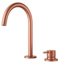 Pure.Sink Luxion 2 lyukas réz konyhai csaptelep kerek kifolyóval PLX2HR-62