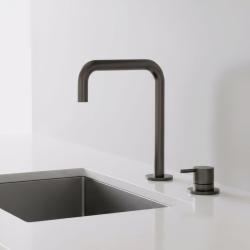 Pure.Sink Luxion 2 lyukas Gun metal konyhai csaptelep U kifolyóval PLX2HU-61