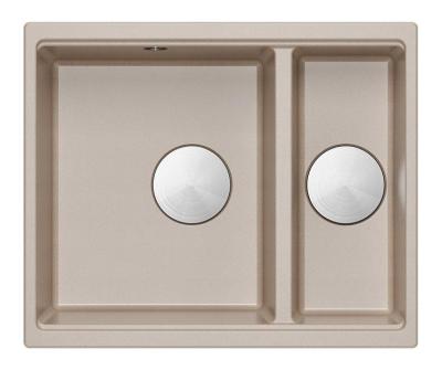 Quadri Newport II bézs 1,5 mosogató gránit felszereléssel és alsó szereléssel 555x460mm rozsdamentes acél dugóval 1208971769