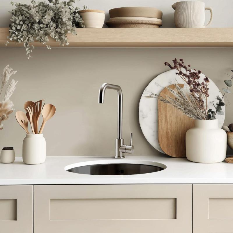 Pure.Sink Rondo Gun metal Kerek mosogató lapba épített, aláépített és felépített 38 cm PRN38-61
