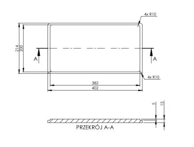 Granitemy bükkfa vágódeszka mosogatóba 402mm x 214mm 1208971830