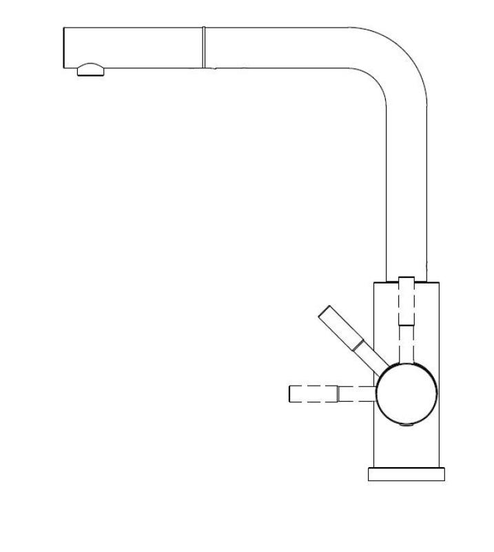 Pure.Sink Elite Steel Spark-S konyhai csaptelep PVD réz kihúzható kifolyóval PS8041-62