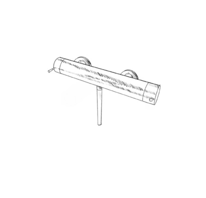 MURO TUA zuhanycsaptelep zuhanygarnitúrával, króm M1.B1.CR